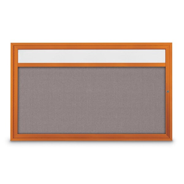 Hinge-less Radius Corkboard, 30"x36", Black Alum Frame/Cloud
